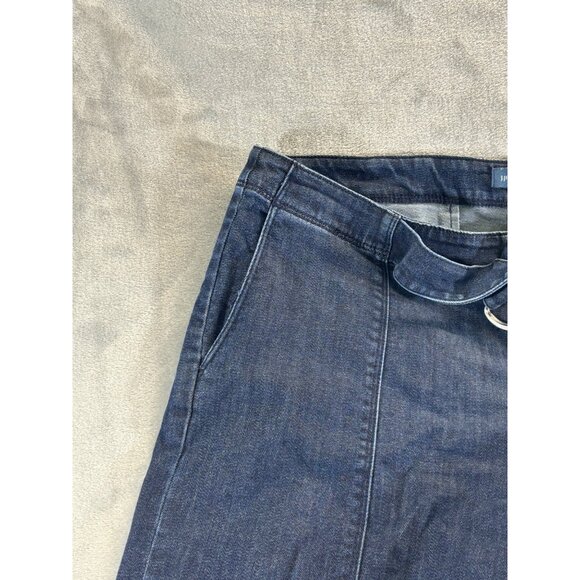 J. Jill Jeans Women's 12 Blue Dark wash Denim Full Leg Metropolitan - Picture 10 of 11